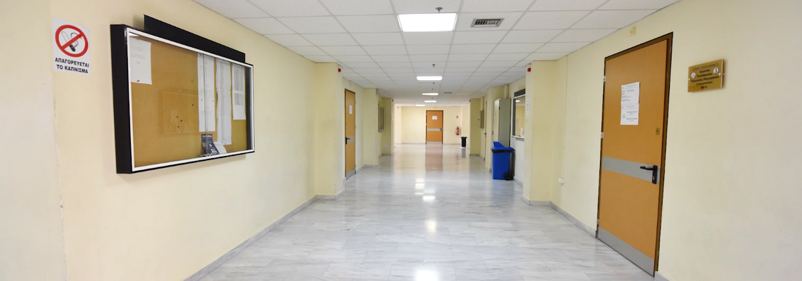 Laboratories corridor